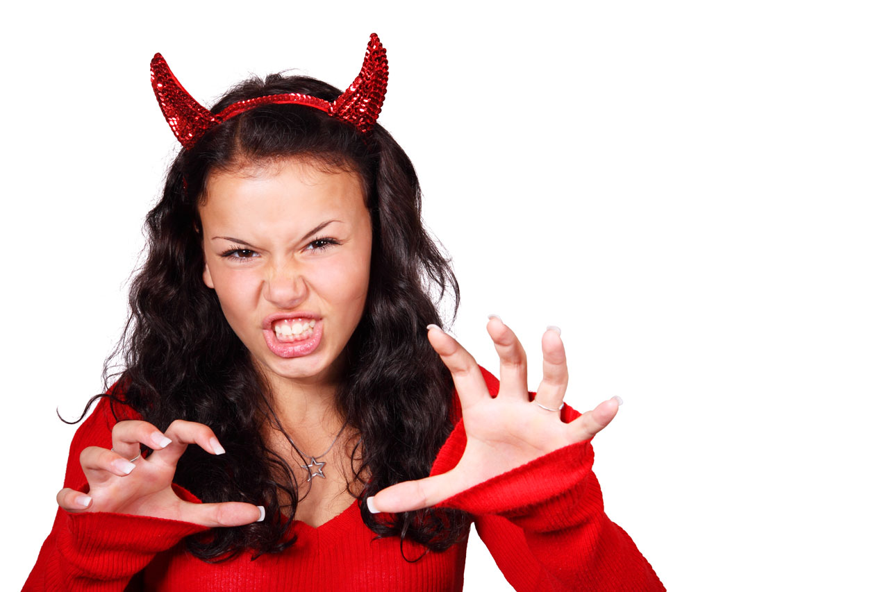 Kostiumas,  Agresyvus,  Demonas,  Velnias,  Velnias,  Moteris,  Mergaitė,  Halloween,  Pragaras,  Ragas