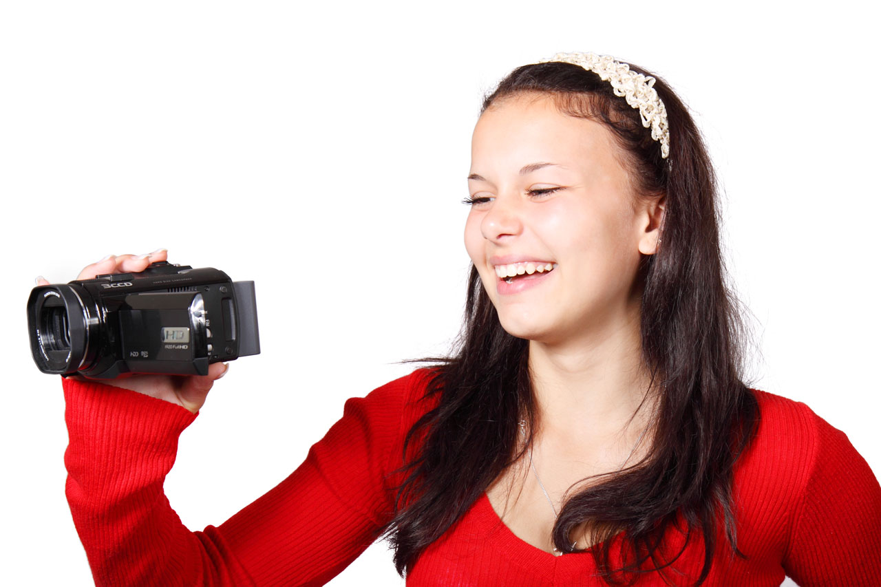 Vaizdo Kamera,  Fotoaparatas,  Skaitmeninis,  Įranga,  Moteris,  Filmavimas,  Linksma,  Mergaitė,  Laimingas,  Ūkis