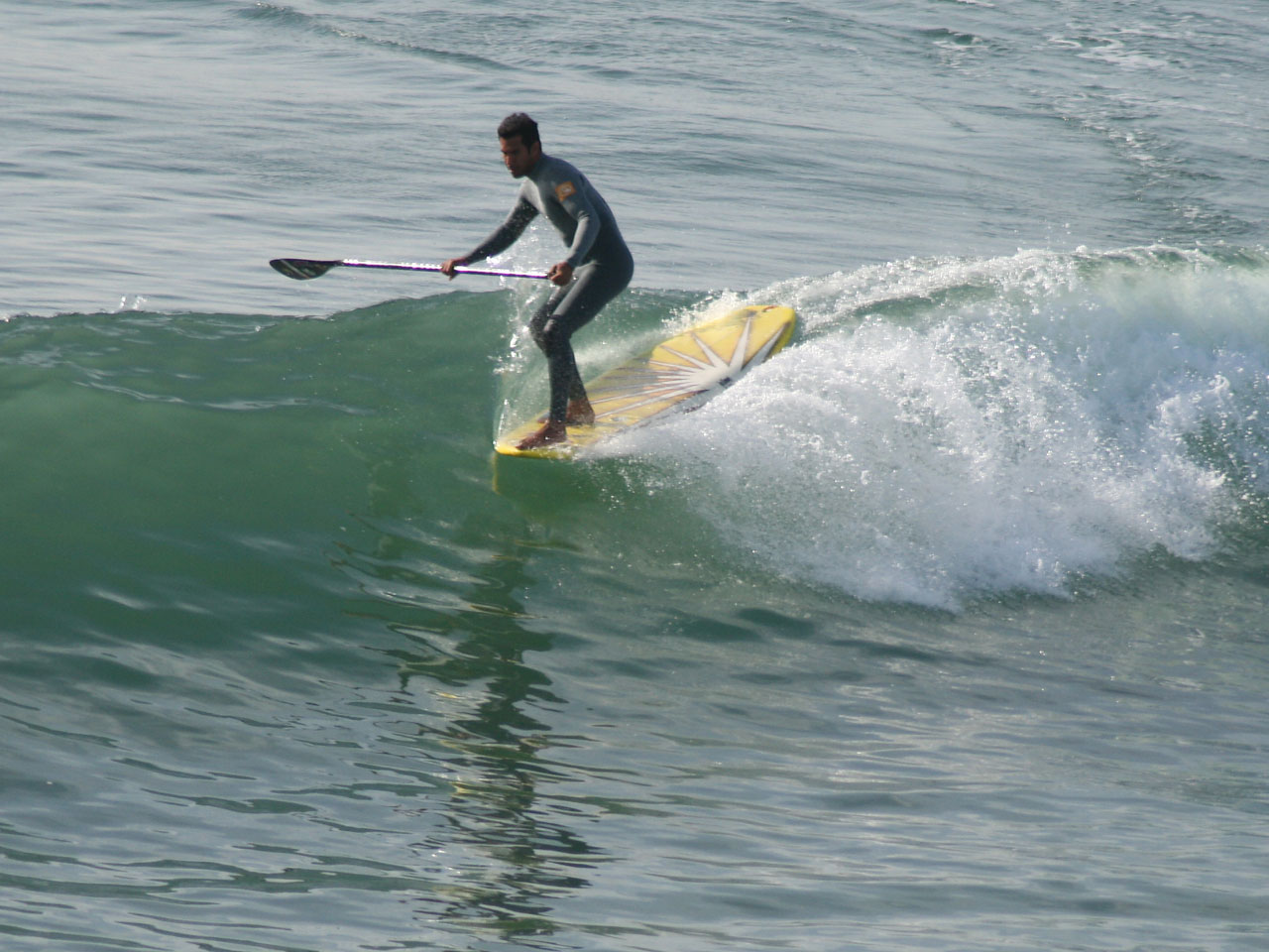 Surfer,  Banglenčių Sportas,  Huntingtonas,  Papludimys,  Kalifornija,  Ramiojo Vandenyno Regionas,  Vandenynas,  Banga,  Paddleboard Surfer Kabo Penkis, Nemokamos Nuotraukos