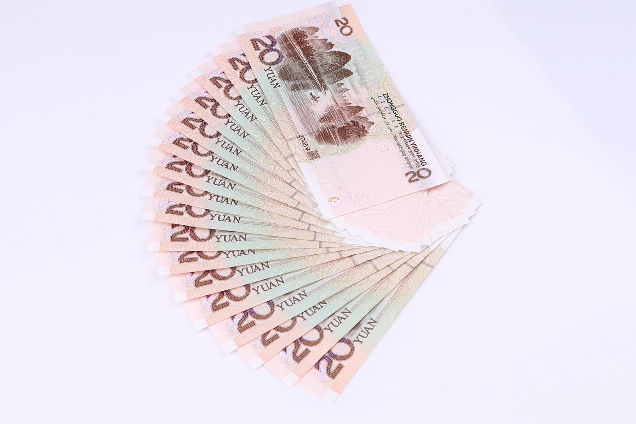 20 Juanių, Renminbi, Fanų Žandikas, ¥, Pinigai, Nemokamos Nuotraukos,  Nemokama Licenzija