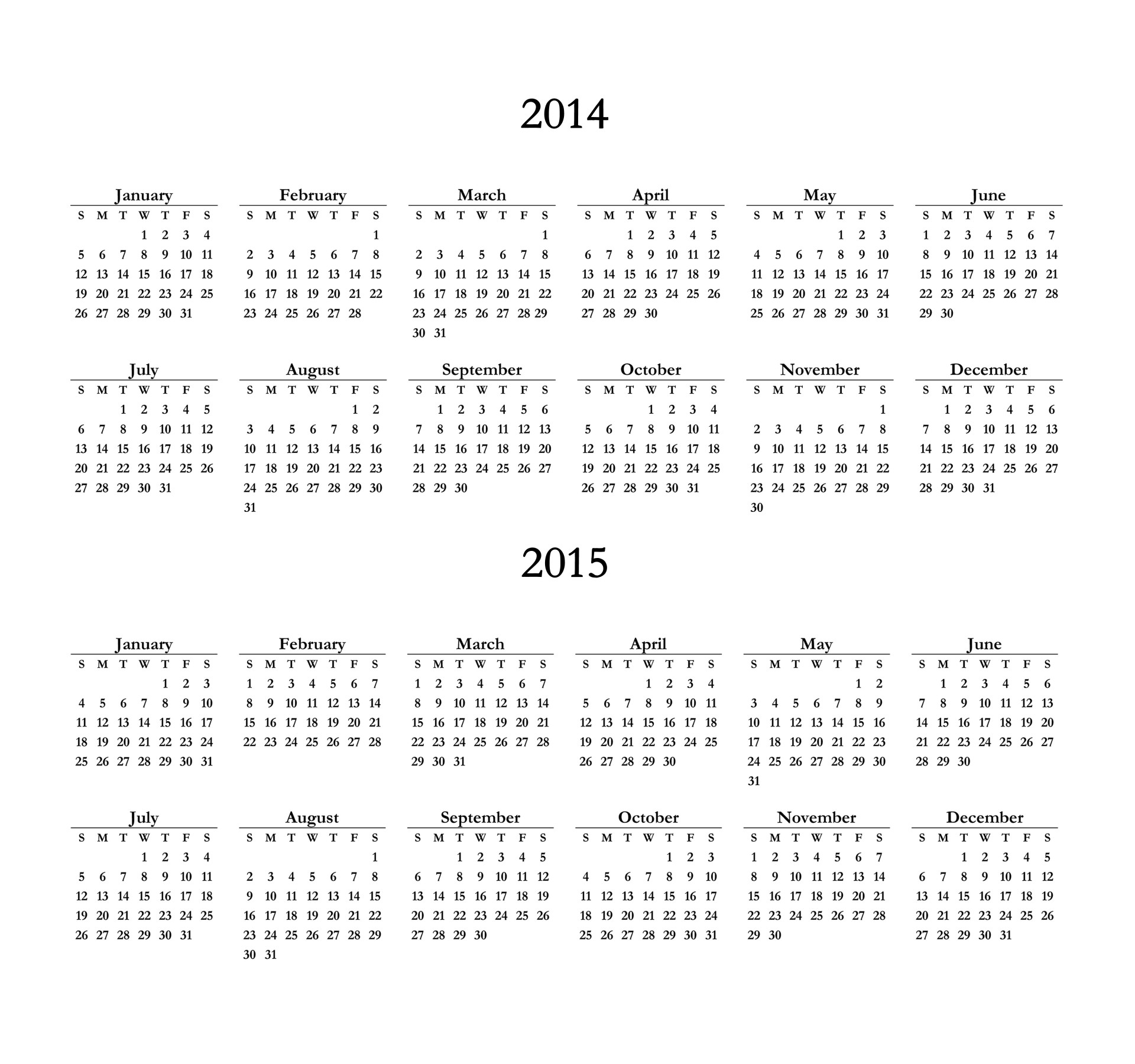 2014,  2015 M.,  Kalendorius,  Planuotojas,  Metai,  Mėnuo,  Mėnesių,  Šablonas,  2015 M. 2015 M. Kalendorius, Nemokamos Nuotraukos