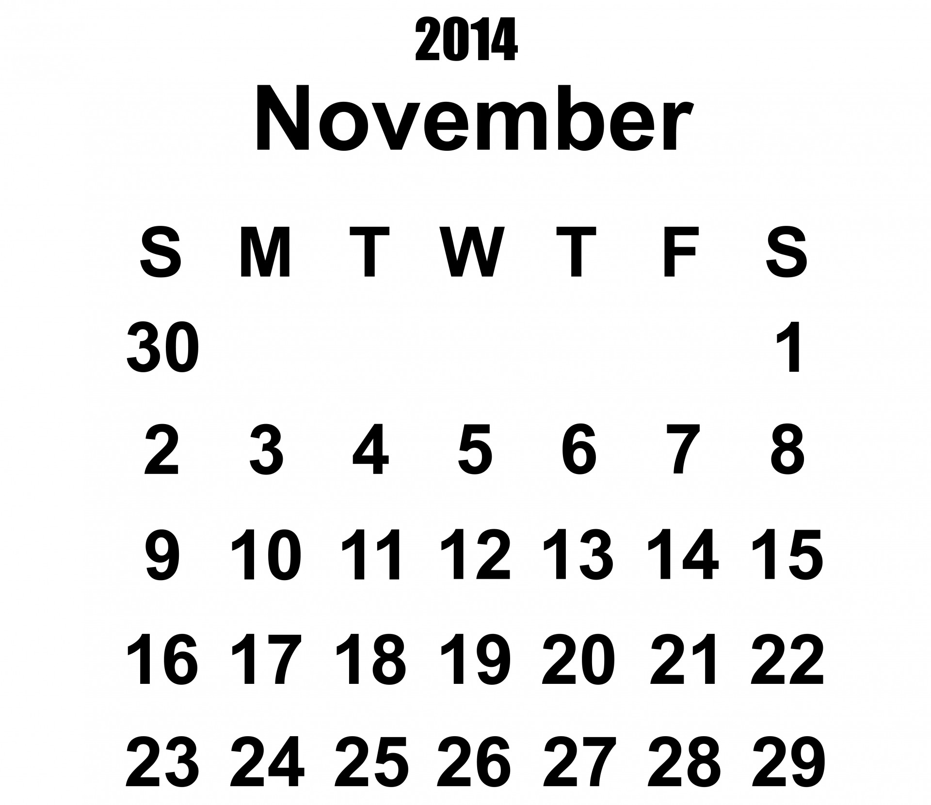 2014 & Nbsp,  Kalendorius & Nbsp,  Lapkritis,  2014 & Nbsp,  Kalendorius,  2014,  Lapkritis,  Kalendorius,  Šablonas,  Metai