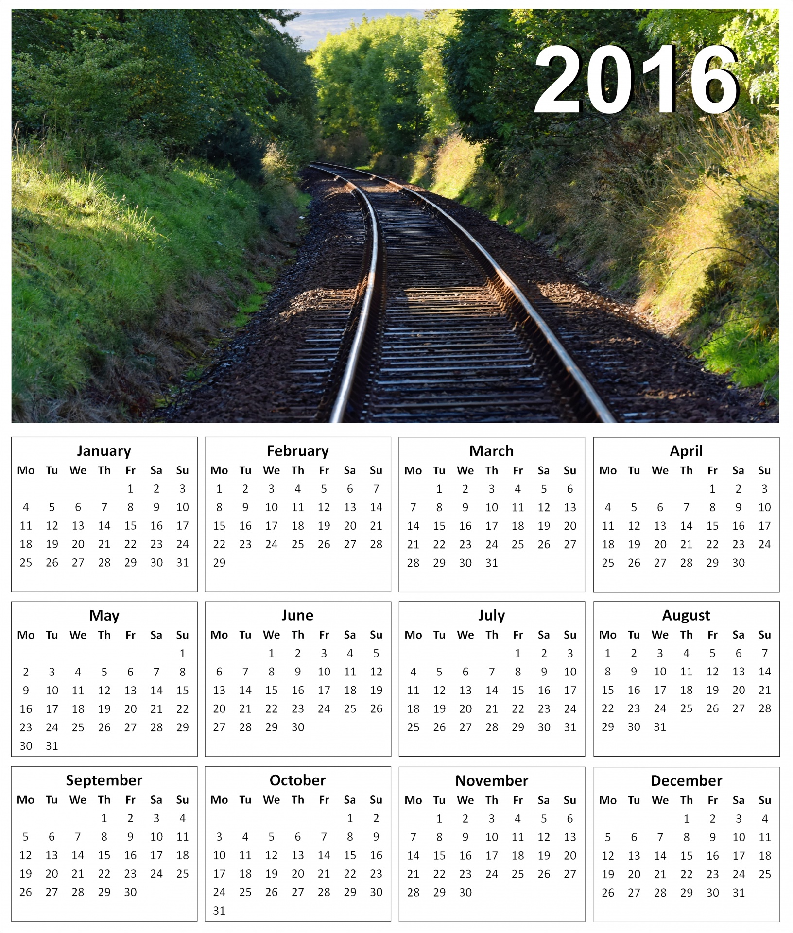 2016 & Nbsp,  Kalendorius,  Kalendorius,  Metai,  2016,  Diena,  Data,  Mėnuo,  Dizainas,  Planuotojas
