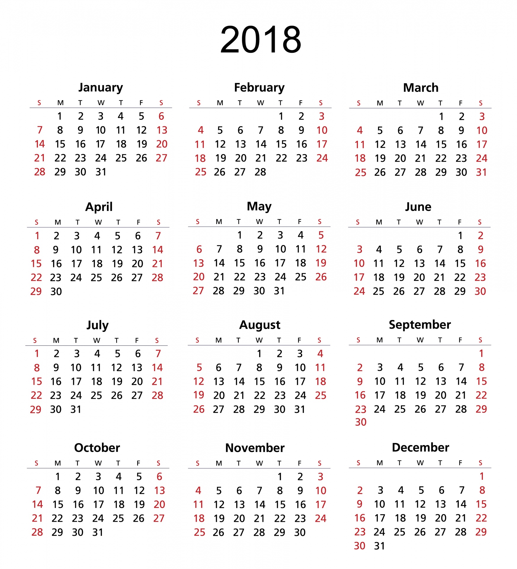 2018,  Kalendorius,  2018 & Nbsp,  Kalendorius,  Šablonas,  Mėnuo,  Metai,  Data,  Dienoraštis,  Tvarkaraštis