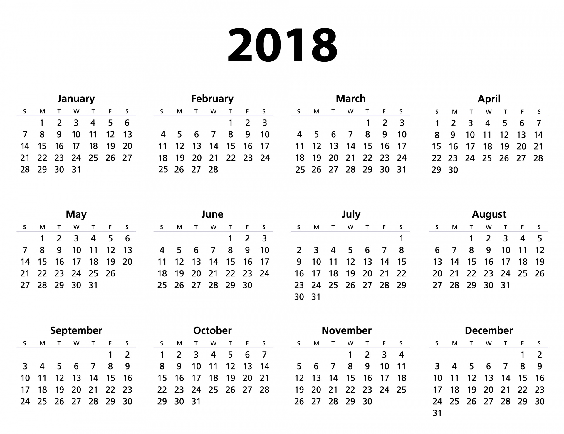 2018,  Kalendorius,  2018 & Nbsp,  Kalendorius,  Šablonas,  Mėnuo,  Metai,  Data,  Dienoraštis,  Tvarkaraštis