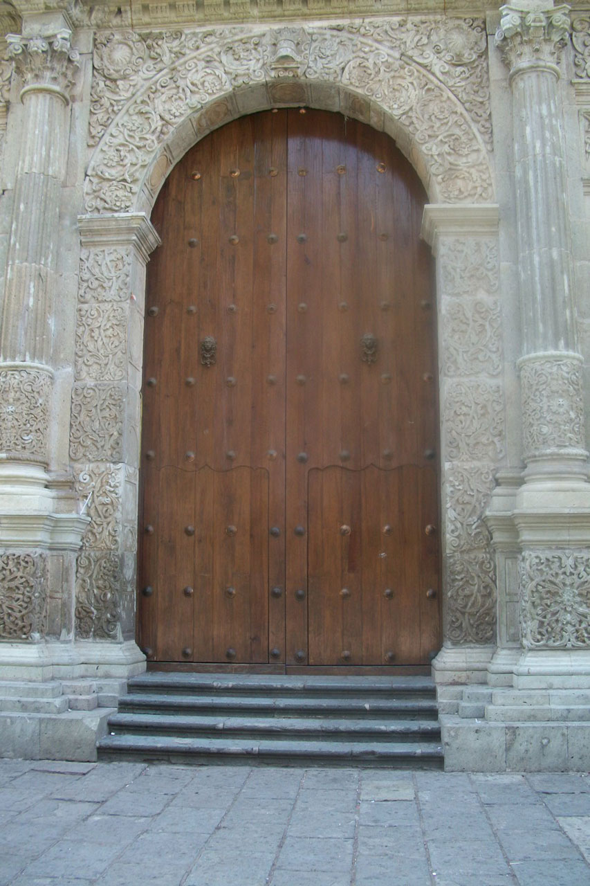 Durys,  Durys,  Katedra,  Oaksaka,  Meksika,  Kava,  Ruda,  Įėjimas,  Prieiga,  Religija