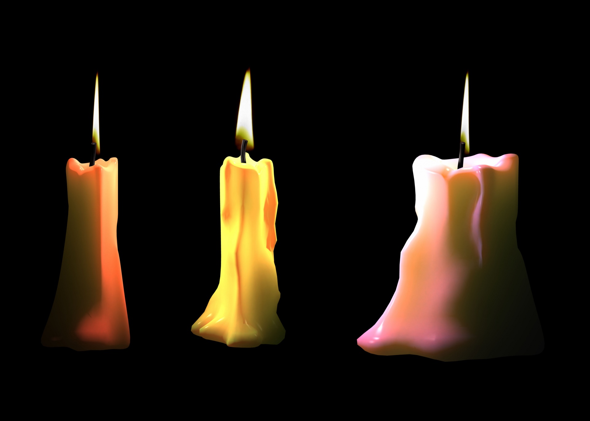 Žvakės,  Šviesa,  Spindesys,  Liepsna,  Vaškas & Nbsp,  Žvakės,  Fonas,  Fantazija,  3 Žvakės, Nemokamos Nuotraukos