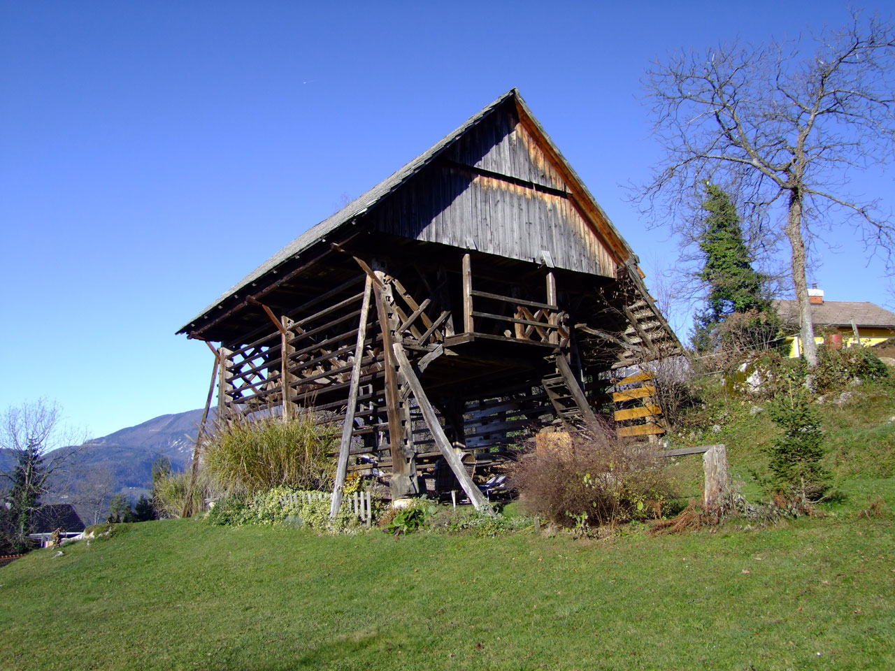 Kamnik,  Slovenia,  Beržas,  Kozolec,  Tvartas,  Gražus,  Medinis,  Arklys,  Graži Svirnas, Nemokamos Nuotraukos