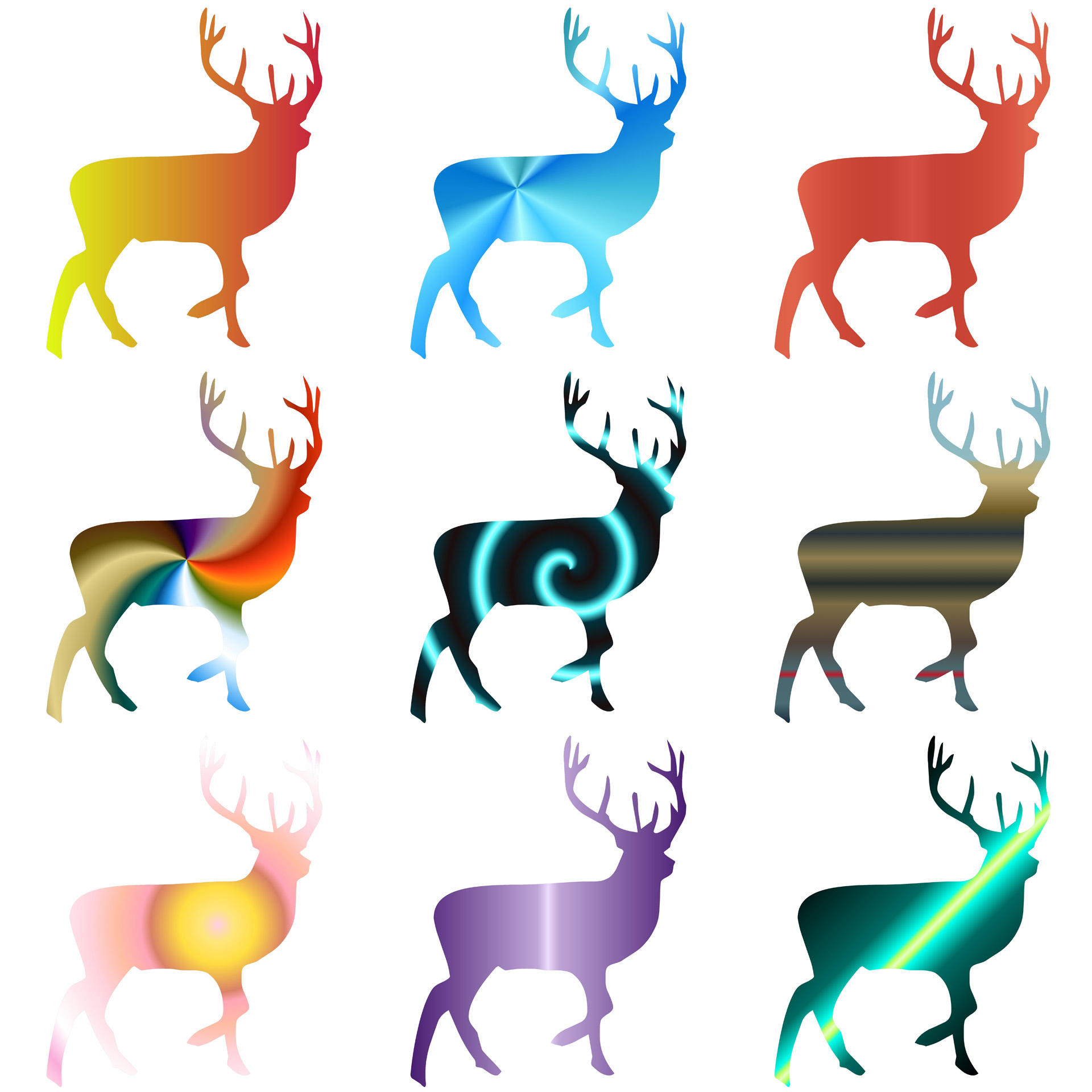 Antlers,  Buck,  Elnias,  Doe,  Elnelis,  Iliustracija,  Šiaurės Elniai,  Roe,  Kaimas,  Rat