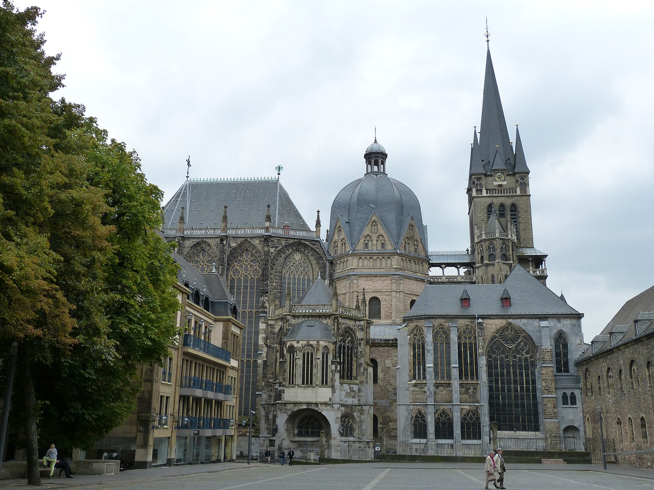 Aachen, Šiaurės Reinas, Vestfalija, Dom, Gotika, Bažnyčia, Istoriškai, Bokštas, Architektūra, Istorinis Senamiestis