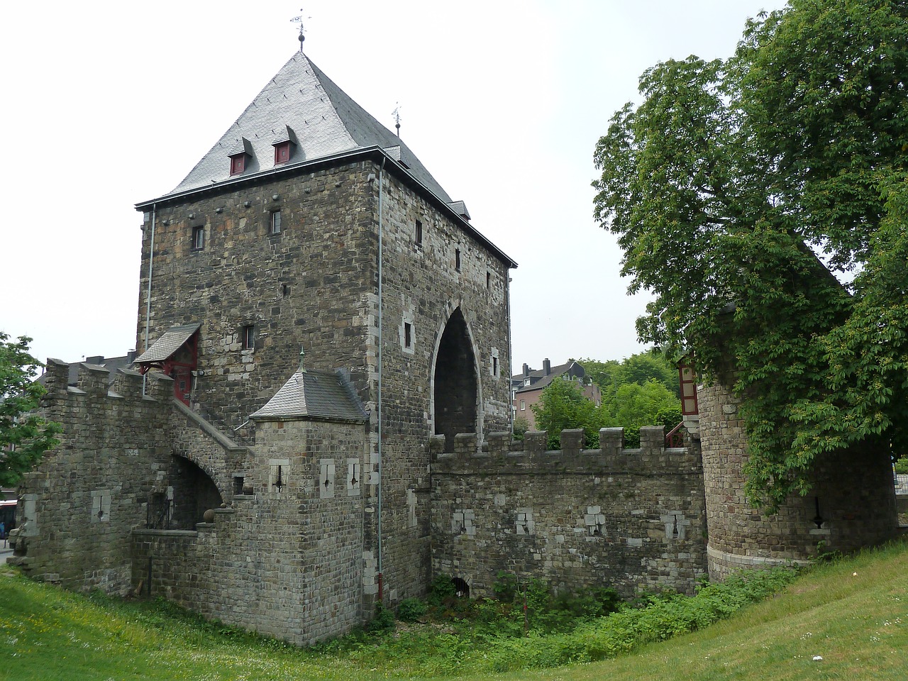 Aachen,  Ponttor,  Vokietija,  Bokštas,  Senovės,  Viduramžių,  Pastatas,  Architektūra,  Citygate,  Siena