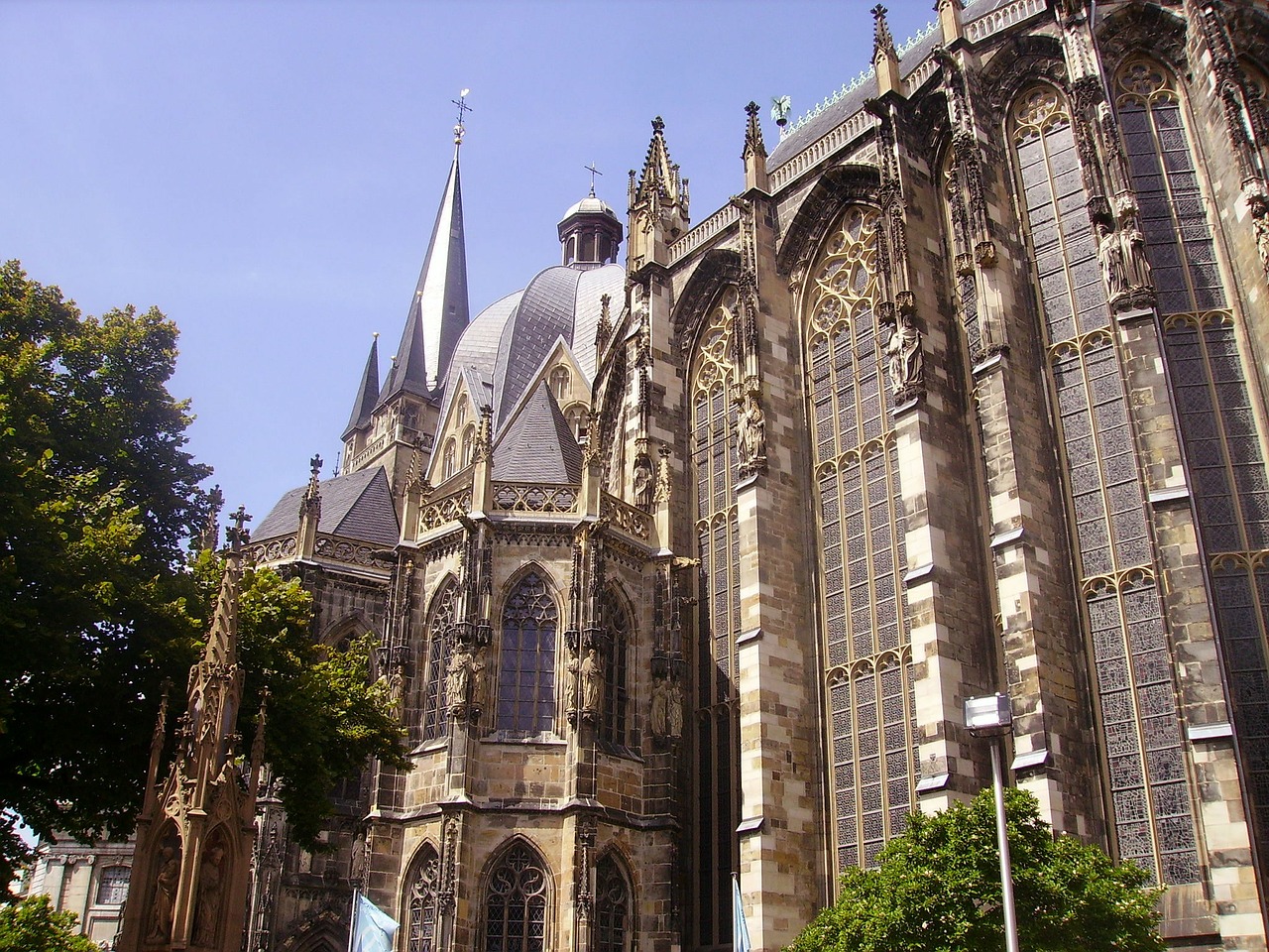 Aachen, Vokietija, Katedra, Mūsų Ponia, Katalikų, Tikėjimas, Religija, Struktūra, Pastatas, Eksterjeras