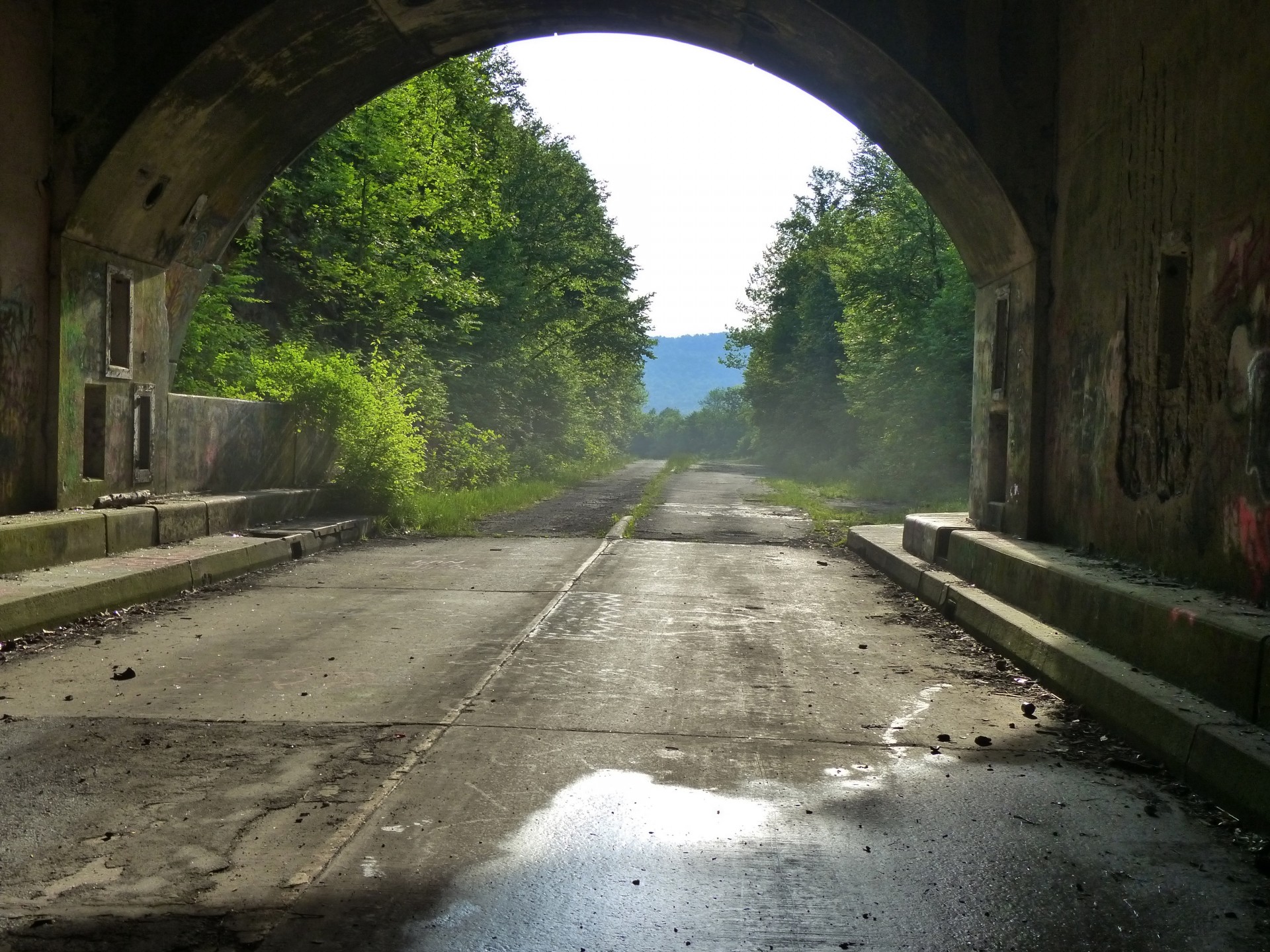 Automobilis,  Automobiliai,  Sunkvežimiai,  Pennsylvania,  Tunelis,  & Nbsp,  Turnpike,  Turnpike,  Kelias,  Paliktas