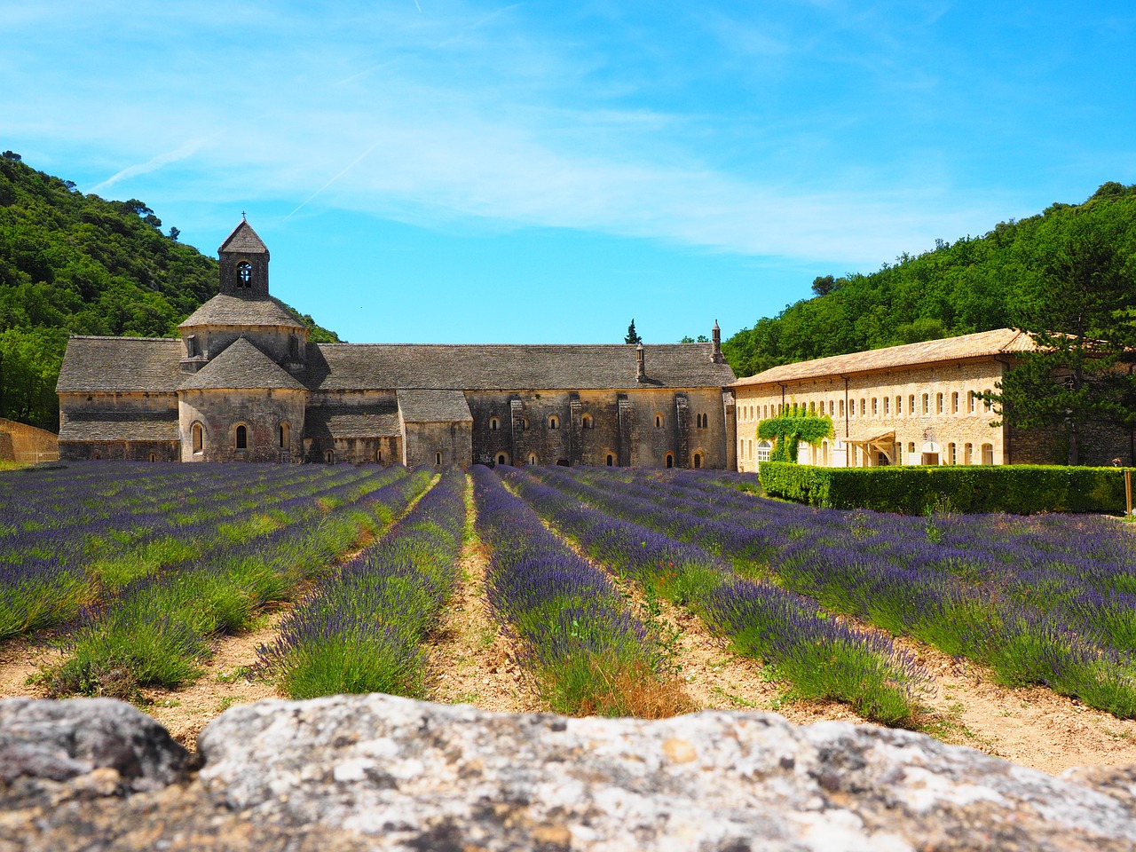 Abbaye De Sénanque, Vienuolynas, Abatija, Notre Dame De Sénanque, Cistercianų Tvarka, Gordes, Vaucluse, France, Cistersų Vienuoliai, Sénanque Abatija