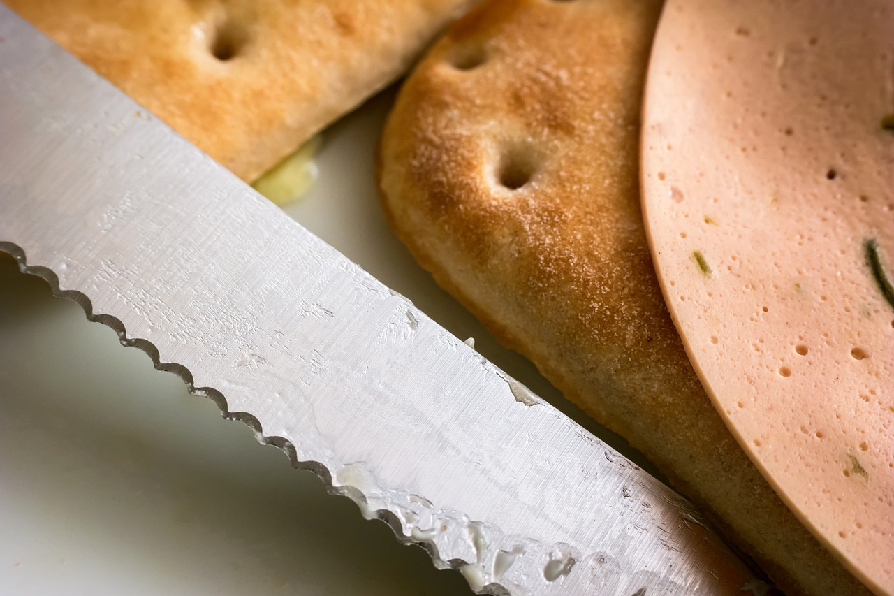 Abendbrot, Peilis, Dešra, Duona, Užkandis, Duonos Gabaliukai, Vakarėliai, Dešros Pakaitalas, Vegetariškas, Daržovių