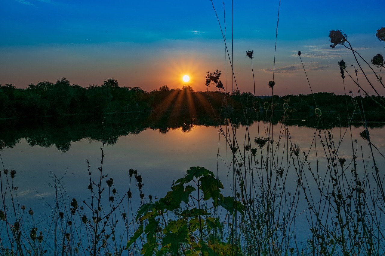 Abendstimmung,  Ežeras,  Vandenys,  Vandens,  Nuotaika,  Saulėlydžio,  Atmosfera,  Žolės,  Dramatiškas,  Atmosferos