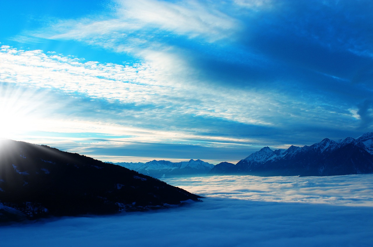 Virš Debesų, Dangus, Tyrol, Austria, Mėlynas, Debesų Danga, Debesys, Selva Marine, Vasara, Nemokamos Nuotraukos
