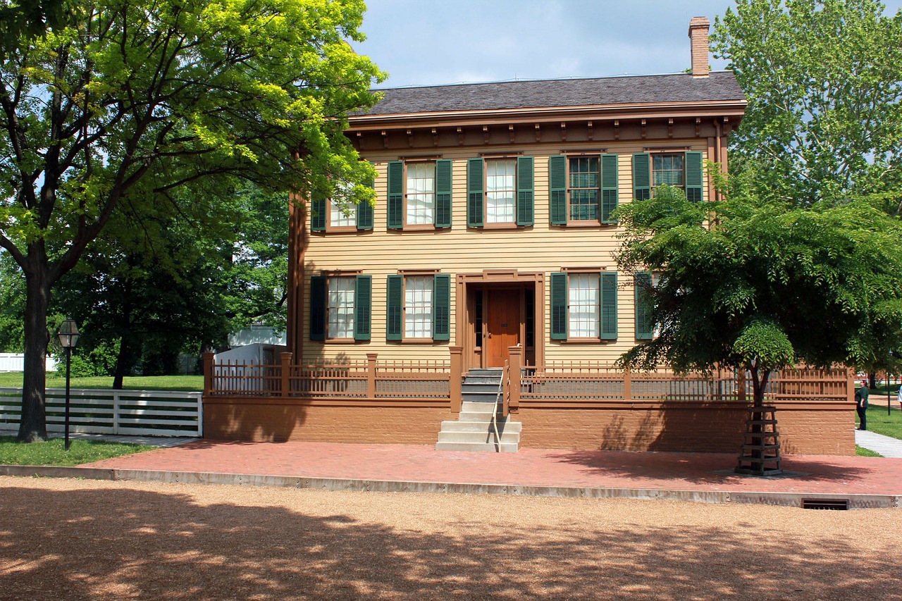 Abraham Lincoln, Namas, Namai, Usa, Illinois, Architektūra, Pastatas, Orientyras, Miestas, Istorinis