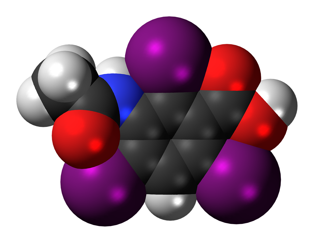 Acetirozė, Rentgeno Kontrastinis Agentas, Molekulė, Struktūra, Modelis, Chemija, Mokslas, Junginys, Atomai, Klijavimas
