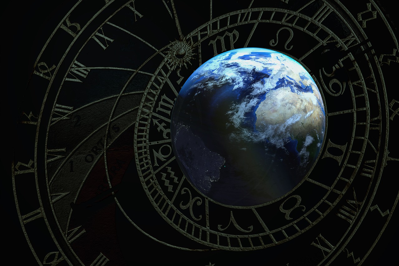 Senovės Planeta, Astronomija, Astrologija, Misticizmas, Zodiako Ženklas, Pasaulio Laikrodis, Planettenuhr, Praeitis, Persiųsti, Ateities Spėjimas