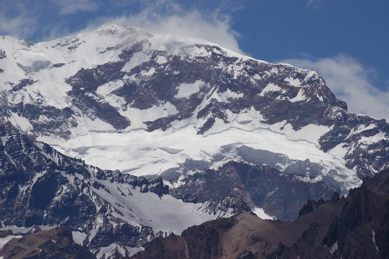 Aconcagua, Sniegas, S, Kalnas, Andes, Į Pietus, Argentina, Kraštovaizdis, Kelionė, Ledynas