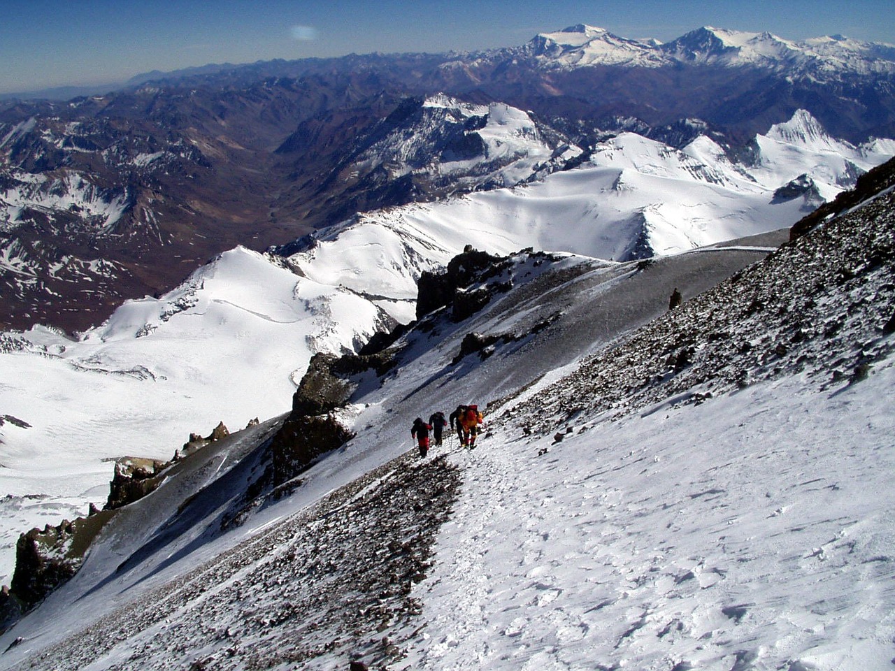 Aconcagua, Ekspedicija, Andes, Argentina, Lipti Į Aukščiausiojo Lygio Susitikimą, Pakilti, Alpinizmas, Šaltas, Aukštas, Kalnai