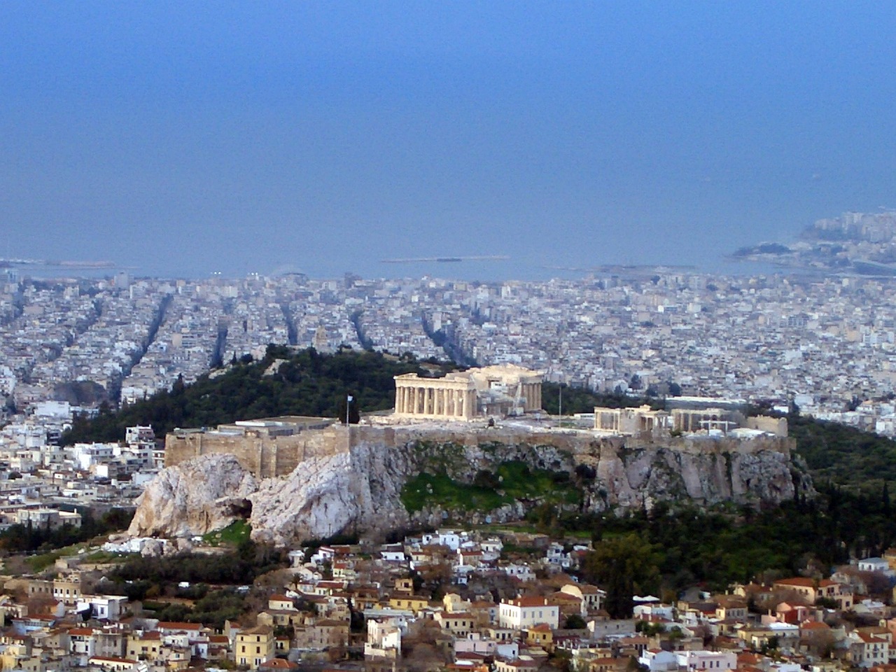 Akropolis, Atėnas, Graikija, Panorama, Miestas, Ekskursijos, Nemokamos Nuotraukos,  Nemokama Licenzija