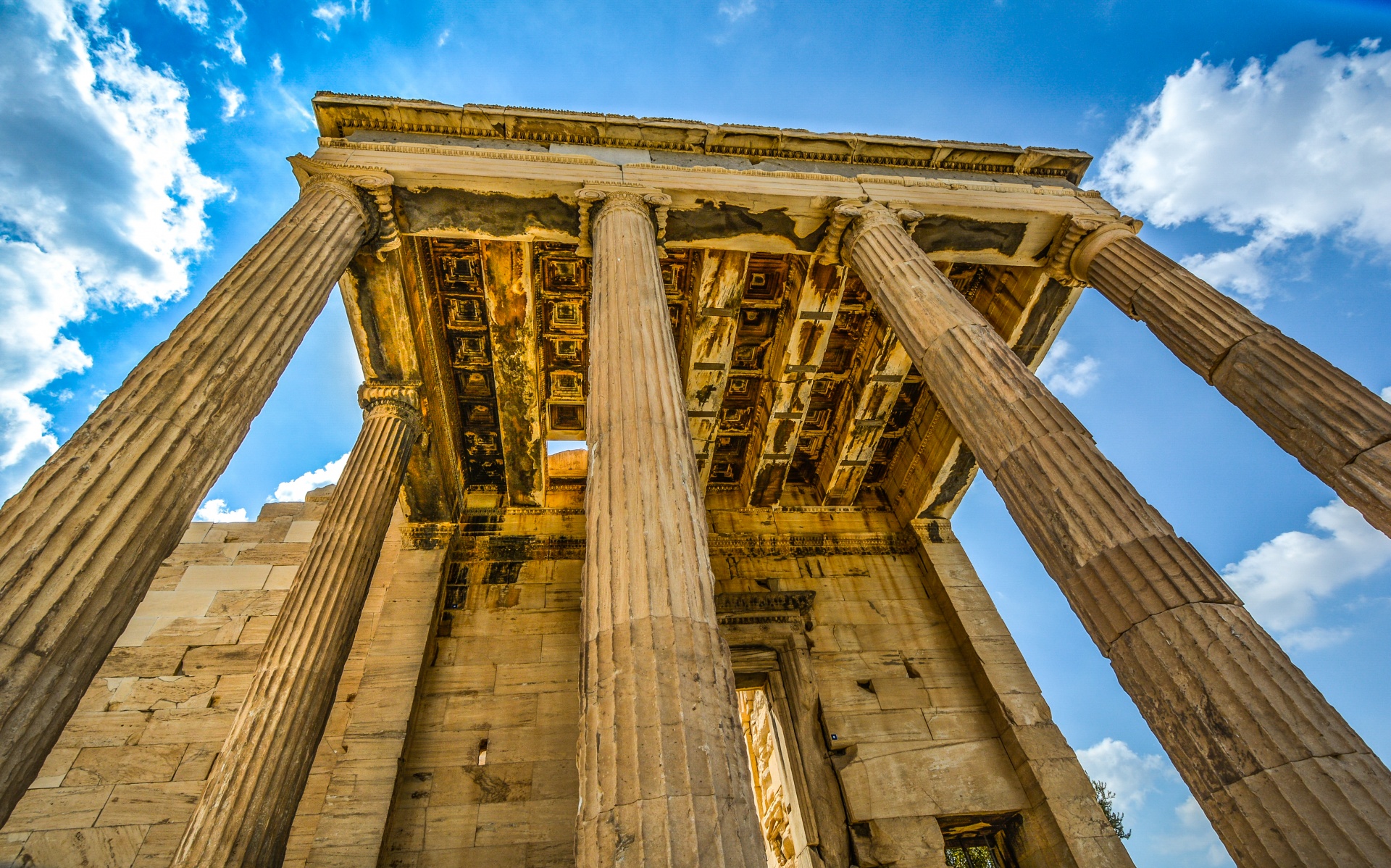 Partenonas,  Akropolis,  Graikų Kalba,  Graikija,  Senovės,  Stulpeliai,  Stulpelis,  Griuvėsiai,  Atėnas,  Paminklas