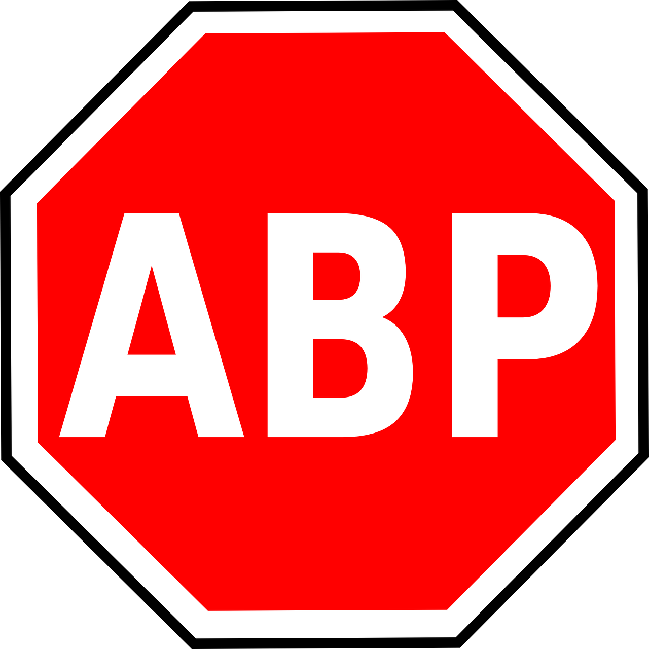 Adblock Plus, Logotipas, Aštuonkampis, Programa, Naudingumas, Nemokama Vektorinė Grafika, Nemokamos Nuotraukos,  Nemokama Licenzija