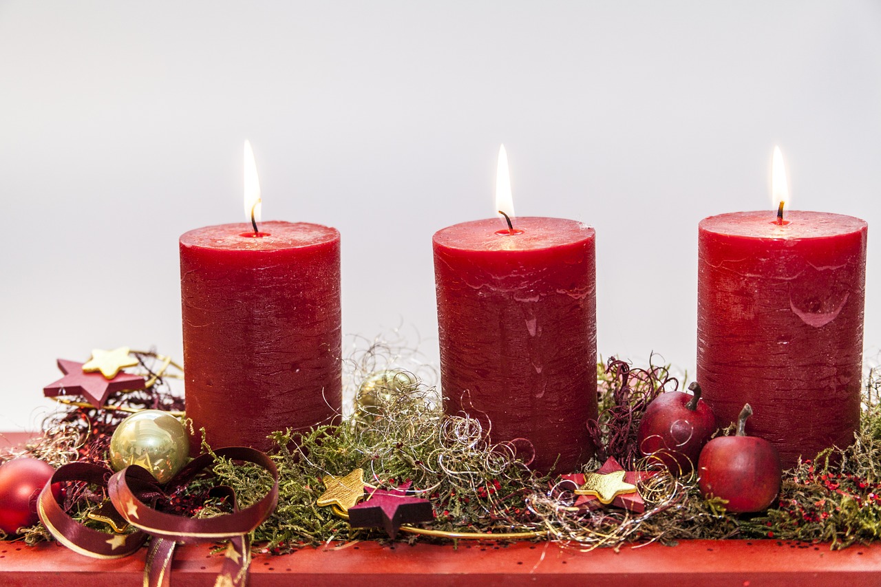 Adventas, Trečioji Žvakė, Prieš Kalėdas, Šviesa, Nemokamos Nuotraukos,  Nemokama Licenzija