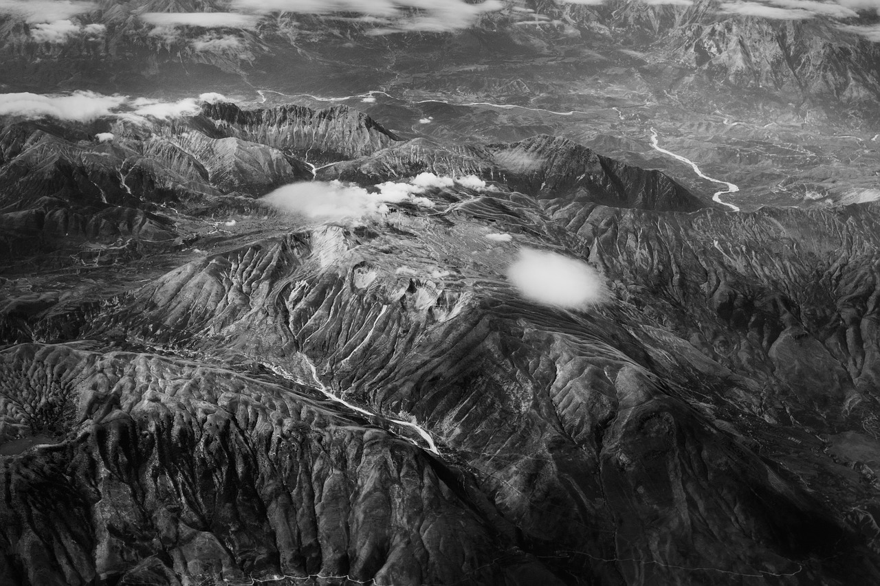 Oro Vaizdas, Graikija, Crete, Juoda Ir Balta, Kalnai, Swiss Alps, Gamta, Panorama, Debesys, Rokas