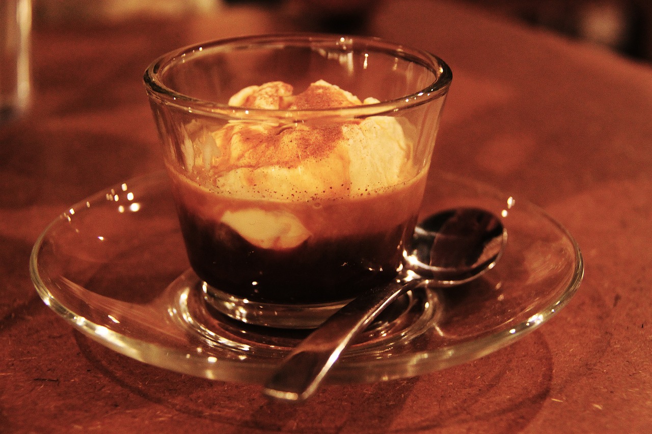 Affogato, Ledai, Kava, Kavinė, Gėrimas, Vanilė, Žemės Riešutai Jauna, Singapūras, Nemokamos Nuotraukos,  Nemokama Licenzija