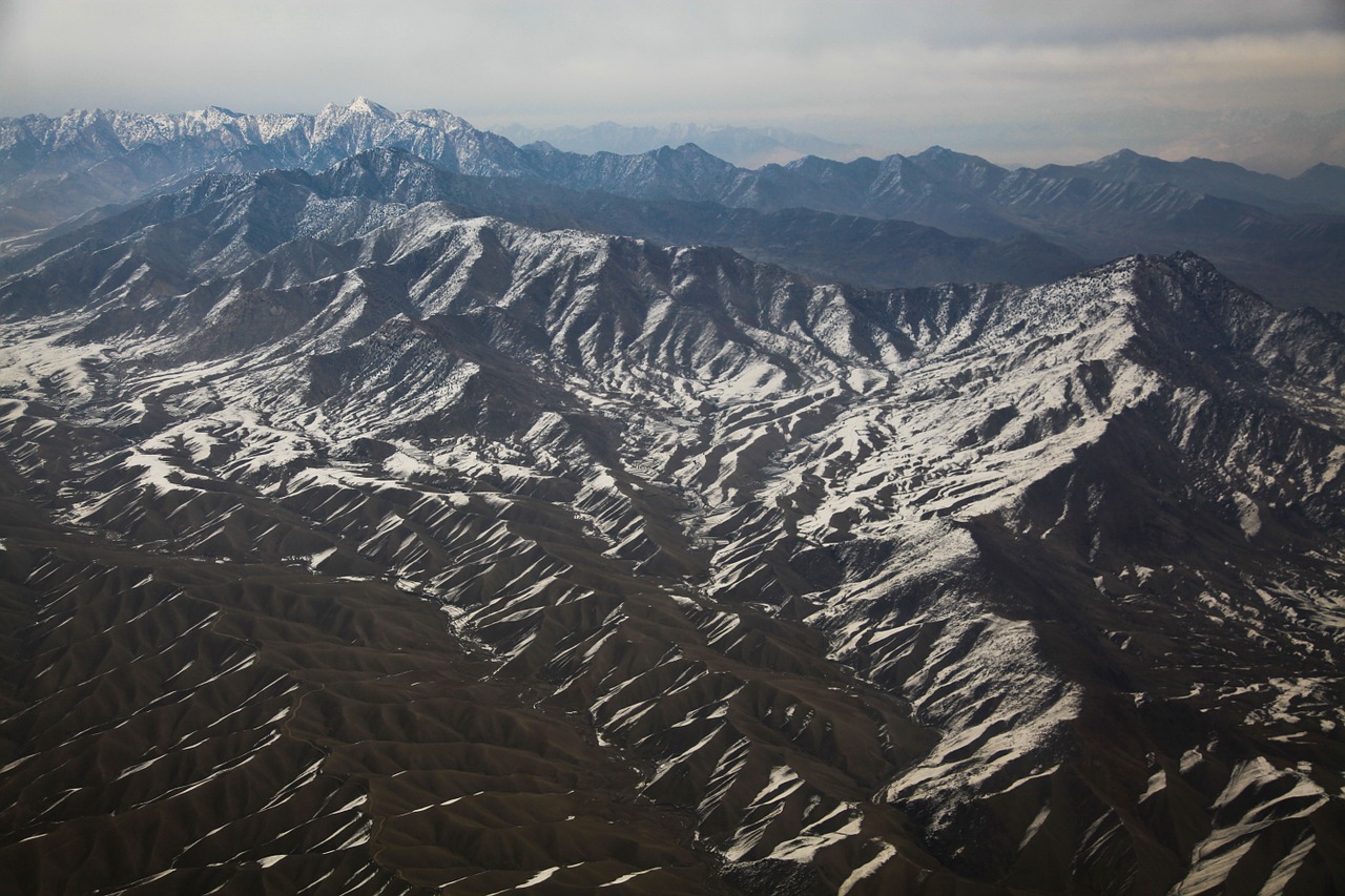 Afganistanas, Kalnai, Sraigtasparnis, Aukštumas, Gražus, Didingas, Tvirtas, Sniegas, Ridgeline, Nemokamos Nuotraukos