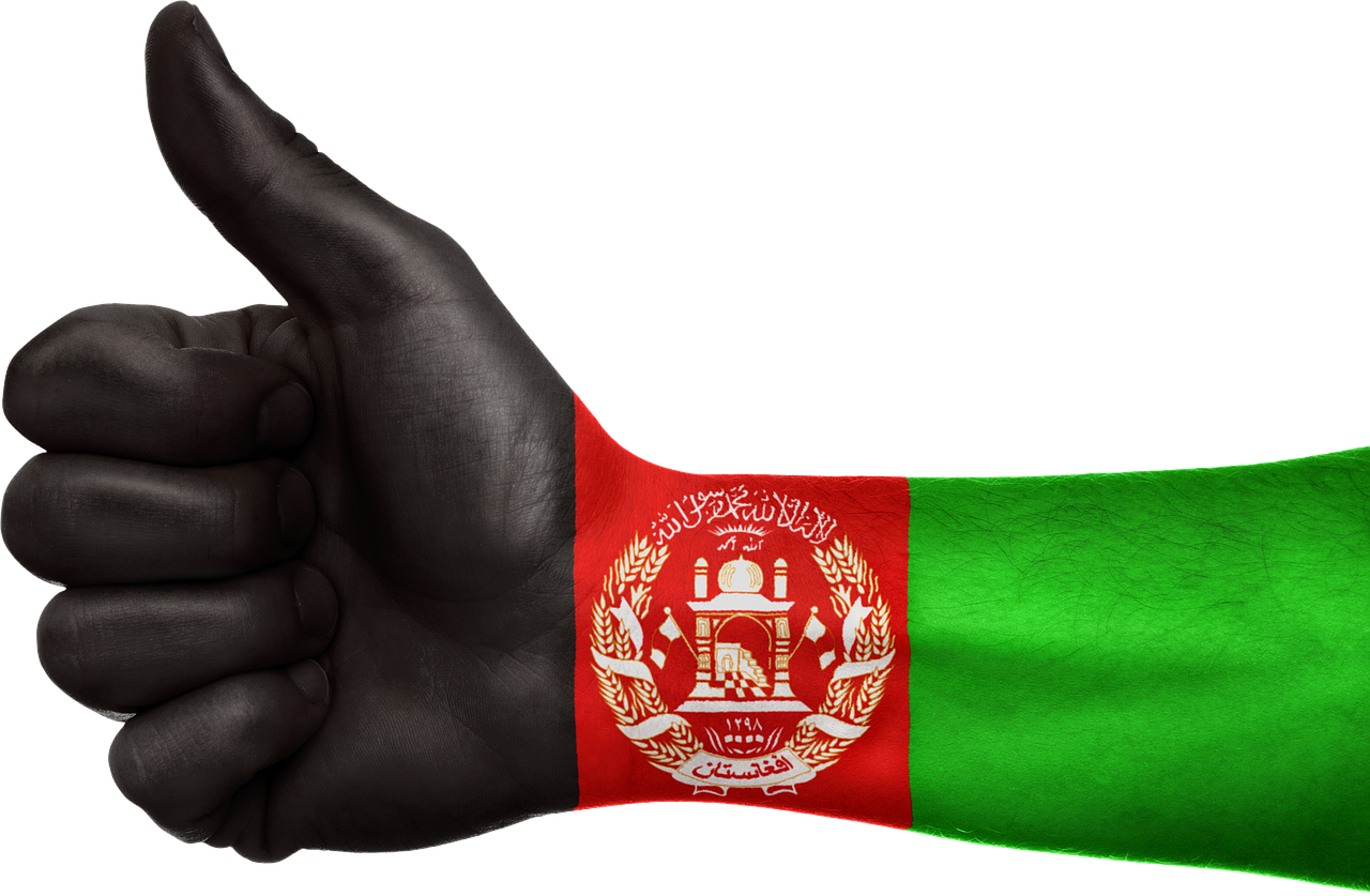 Afganistanas, Ranka, Vėliava, Afganistanas, Simbolis, Islamic, Patriotinis, Patriotizmas, Šalis, Nykščiai Aukštyn