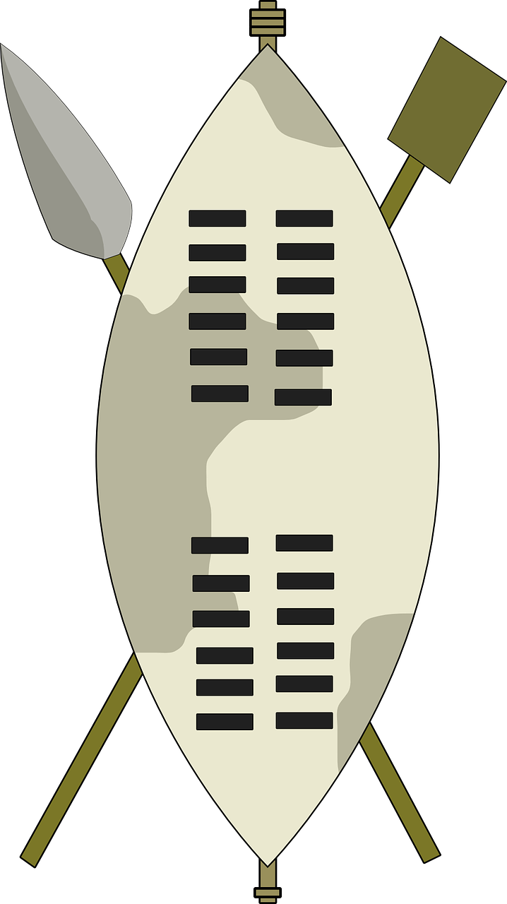 Afrika, Džiunglės, Mūšis, Gentis, Karas, Zulu, Ietis, Skydas, Nemokama Vektorinė Grafika, Nemokamos Nuotraukos