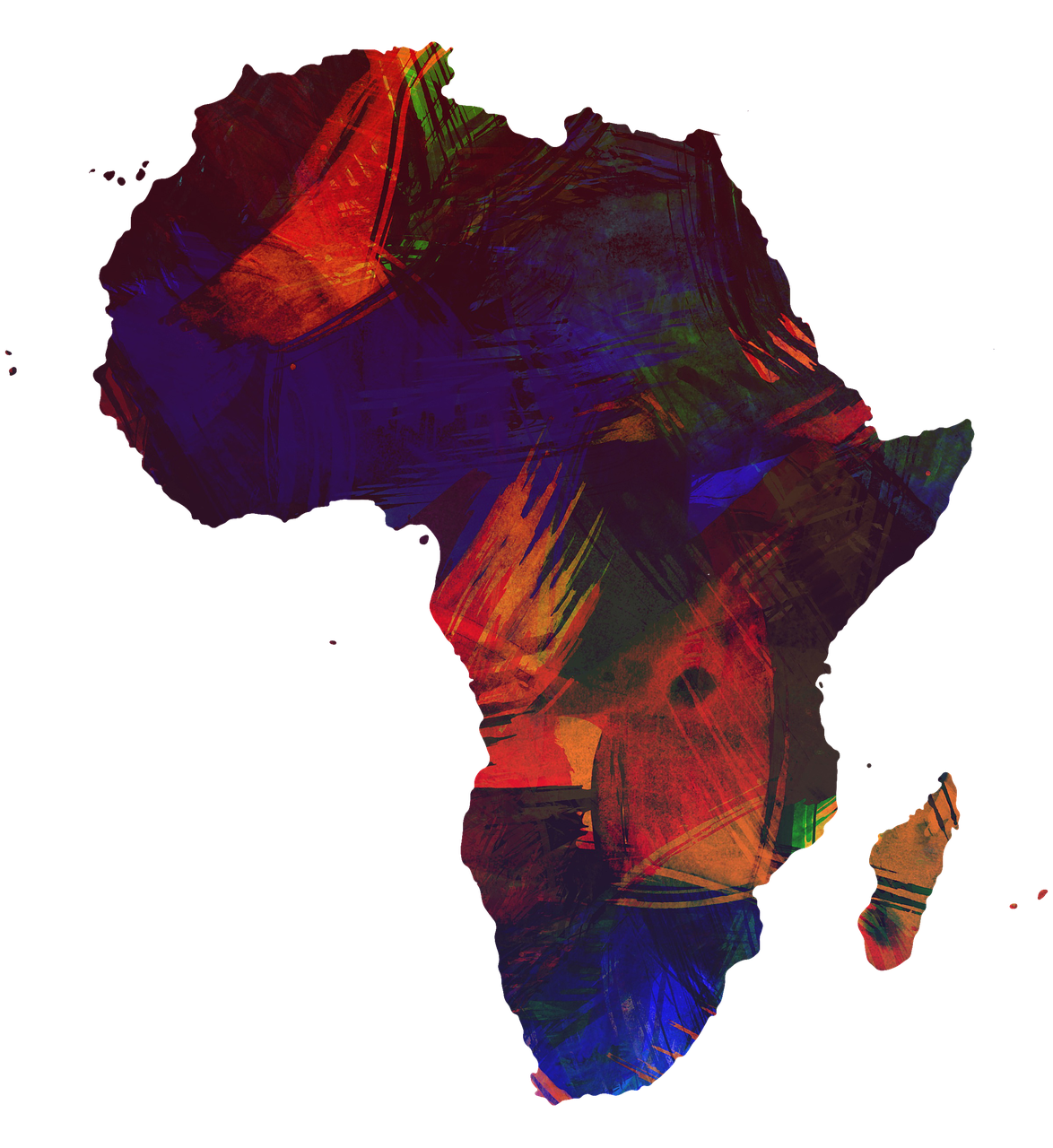 Afrika, Žemynas, Spalvinga, Spalva, Gaublys, Pasaulis, Algeria, Demokratinė Kongo Respublika, Sudanas, Libya