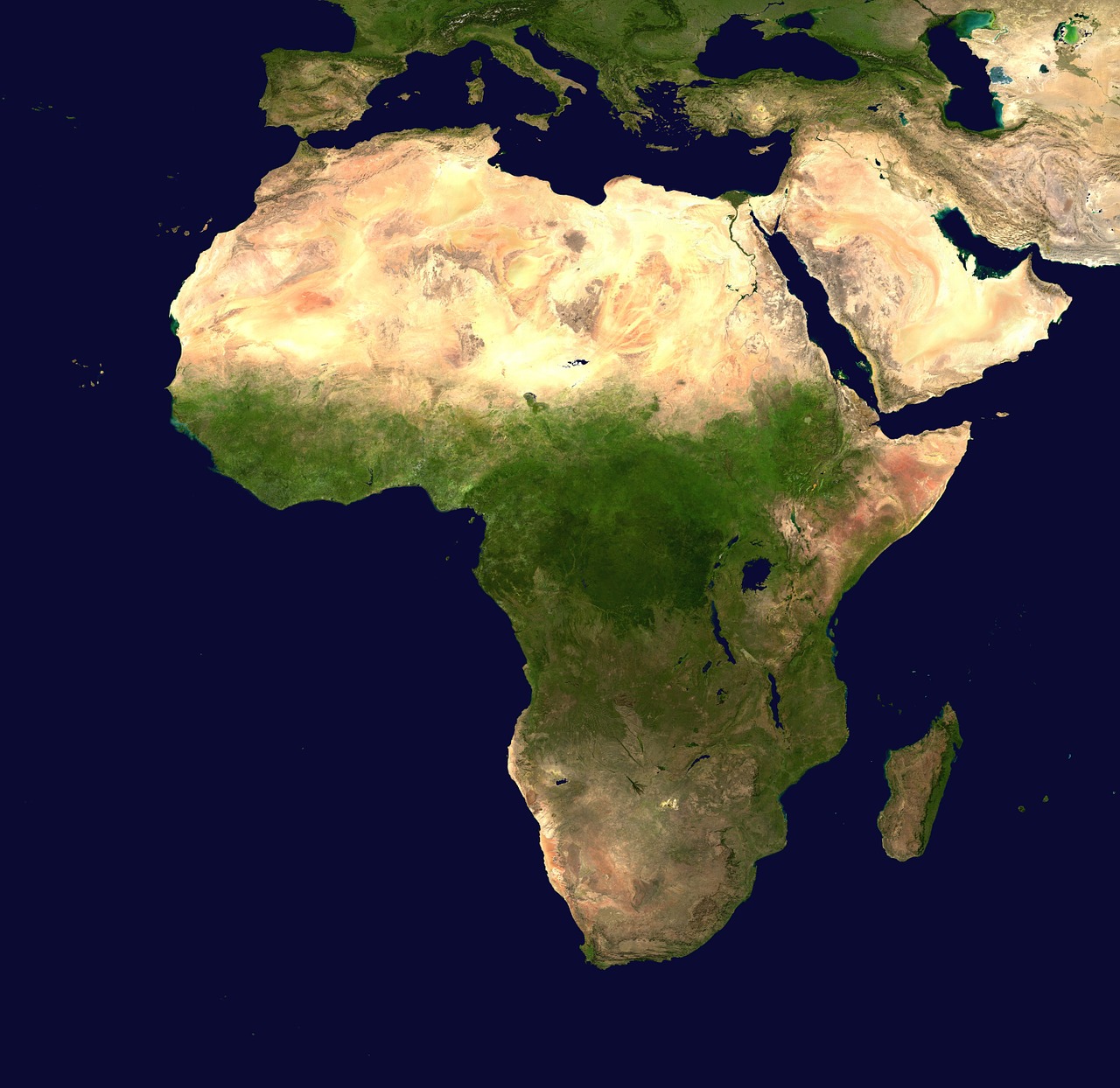 Afrika, Žemynas, Oro Vaizdas, Geografija, Žemėlapis, Palydovinis Vaizdas, Palydovinė Nuotrauka, Атлантический, Indijos Vandenynas, Artimieji Rytai