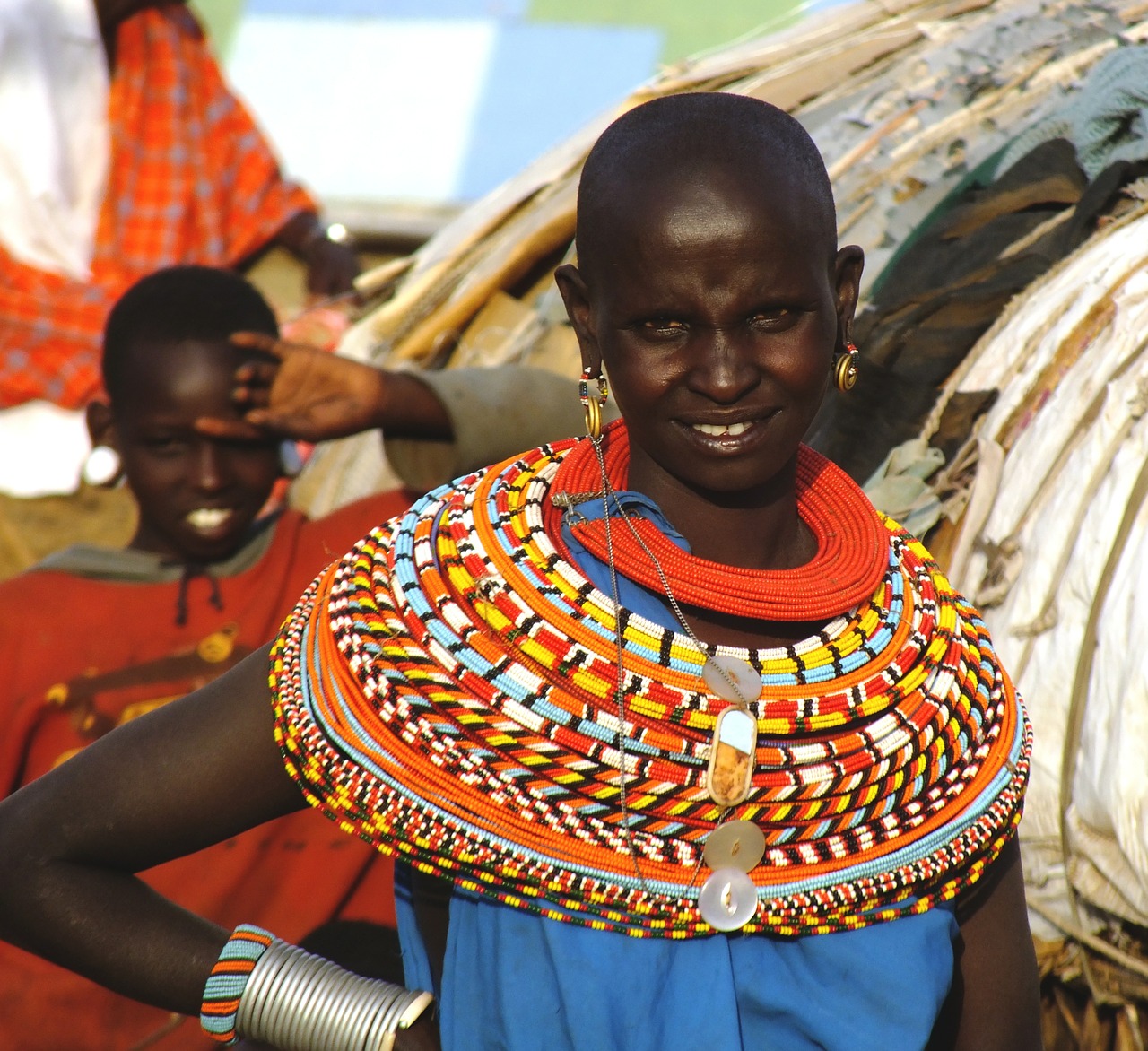 Afrikiečių Moteris, Samburu Gentis, Kenya, Afrikiečių Moterys, Karoliukai, Arabų Kultūra, Afrikiečių Tradicinės Gentys, Nomadai, Pastoracinė Gentis, Nemokamos Nuotraukos