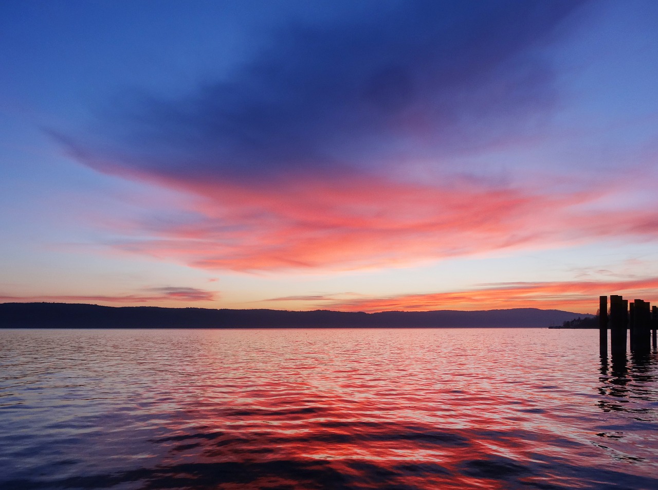 Afterglow, Ežeras, Poilsis, Saulėlydis, Abendstimmung, Vanduo, Vakaras, Kraštovaizdis, Dangus, Vakarinis Dangus