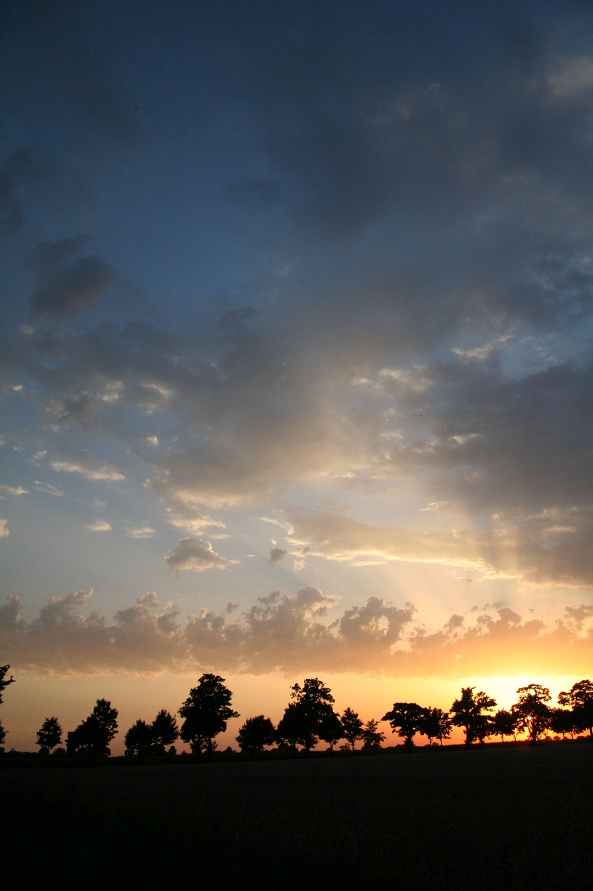 Afterglow, Saulė, Vasara, Vakarinis Dangus, Abendstimmung, Saulėlydis, Dusk, Debesys, Raudona, Nemokamos Nuotraukos