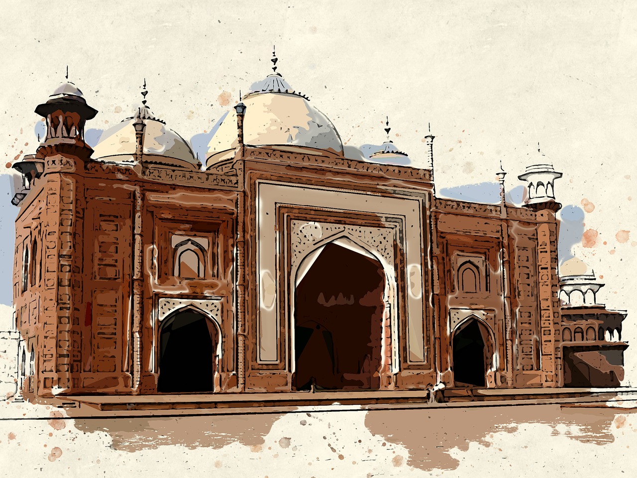 Agra, Taj Mahal, Indija, Rūmai, Pasaulinis Paveldas, Unesco, Marmuro Mauzoliejus, Architektūra, Orientyras, Mauzoliejus