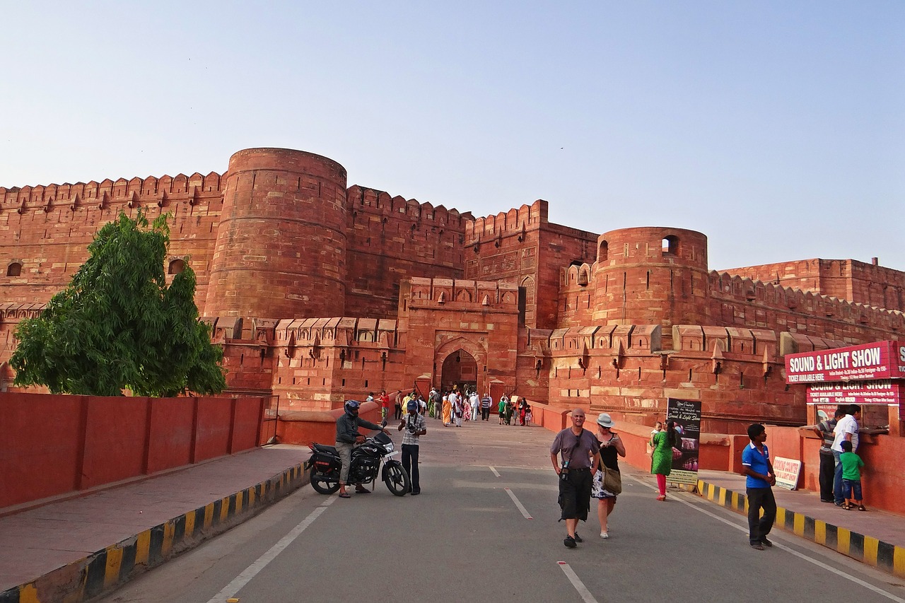 Agra Fortas, Unesco Pasaulio Paveldas, Pagrindinis Įėjimas, Istorinis, Architektūra, Moghuls, Rožinis Smiltainis, Agra, Indija, Nemokamos Nuotraukos