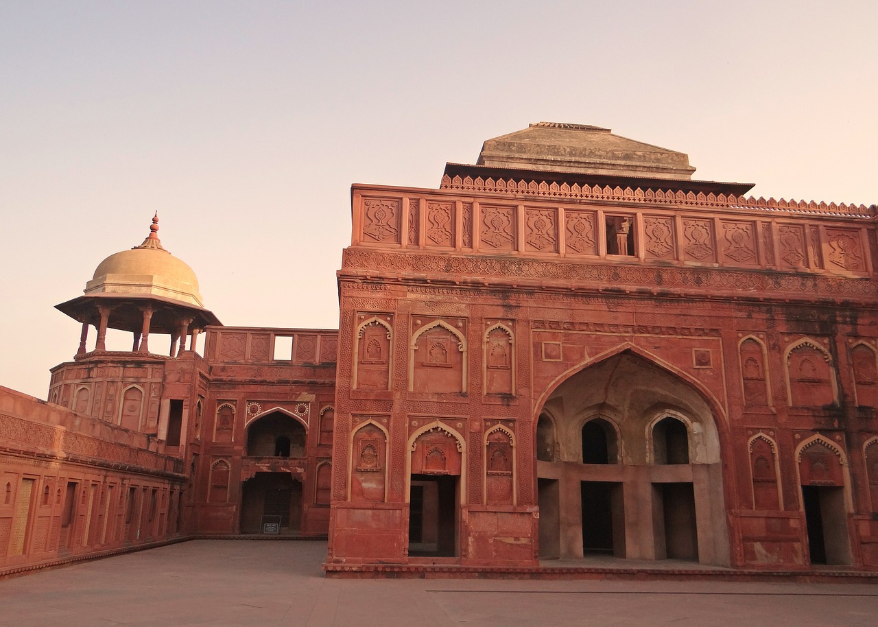 Agra Fortas, Pilis, Rūmai, Moghalas, Unesco Svetainė, Architektūra, Paveldas, Smiltainis, Istorinis, Agra