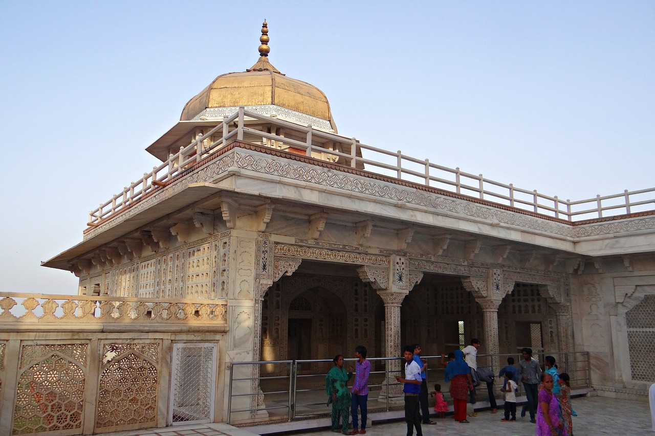 Agra Fortas, Musamman Burj, Mughals, Architektūra, Rūmai, Pilis, Baltas Marmuras, Agra, Indija, Nemokamos Nuotraukos