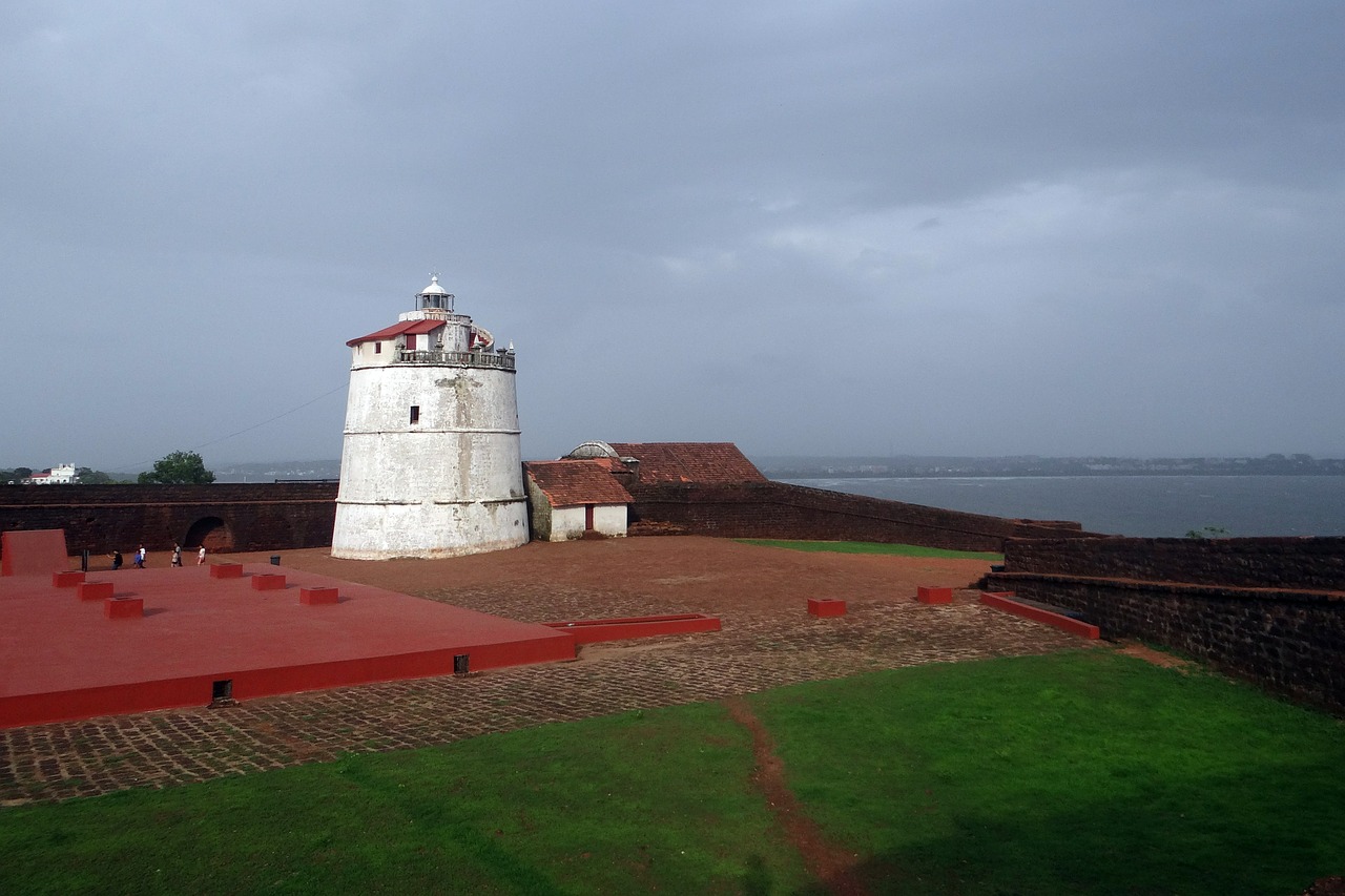 Aguada Fortas, Švyturys, Portugalų Fortas, Xvii A ., Arabų Jūra, Goa, Aguada, Indija, Nemokamos Nuotraukos,  Nemokama Licenzija