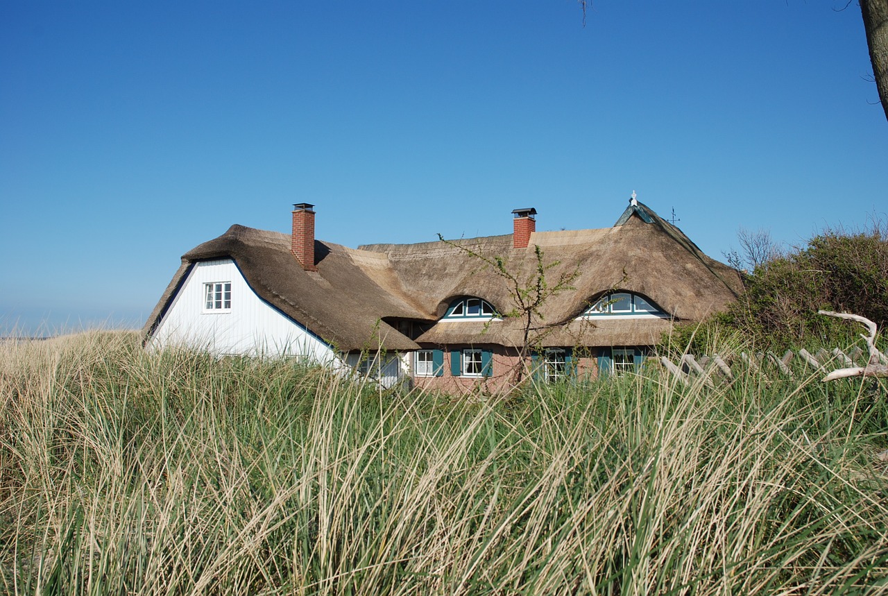 Ahrenshoop, Darss, Nendrė, Šiaudinis Stogas, Fischland, Baltijos Jūra, Šiaudinis, Stogas, Stogai, Namai