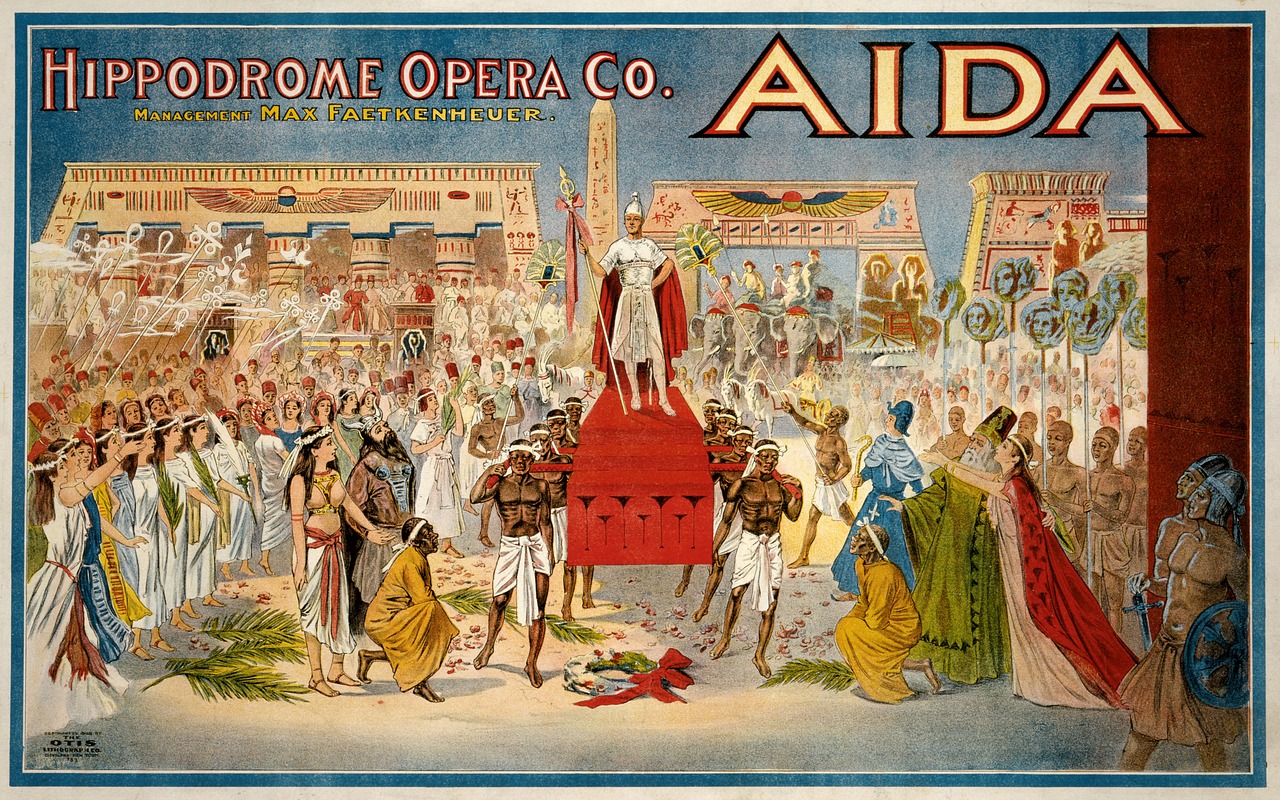 Aida, Plakatas, Giuseppe Verdi, Hipodromas, Opera, Cleveland, Nemokamos Nuotraukos,  Nemokama Licenzija