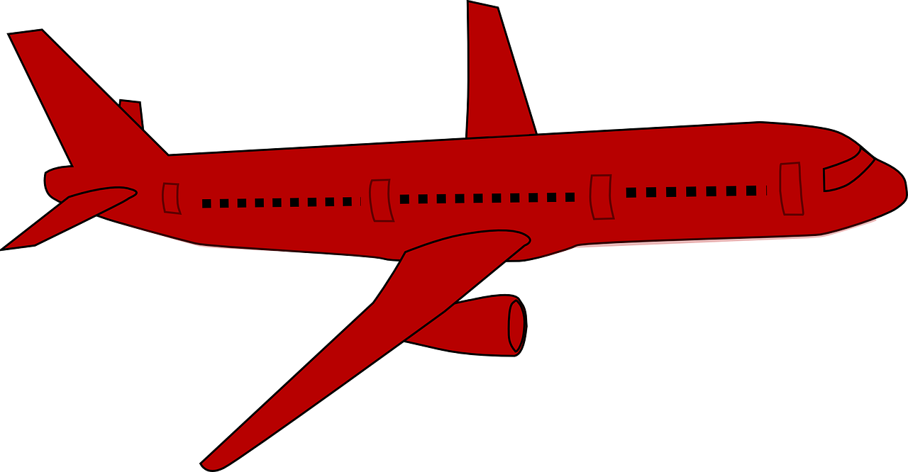 Lėktuvas, Reaktyvinis, Lėktuvas, Raudona, Skraidantis, Orlaivis, Lėktuvas, Gabenimas, Kelionė, Boeing