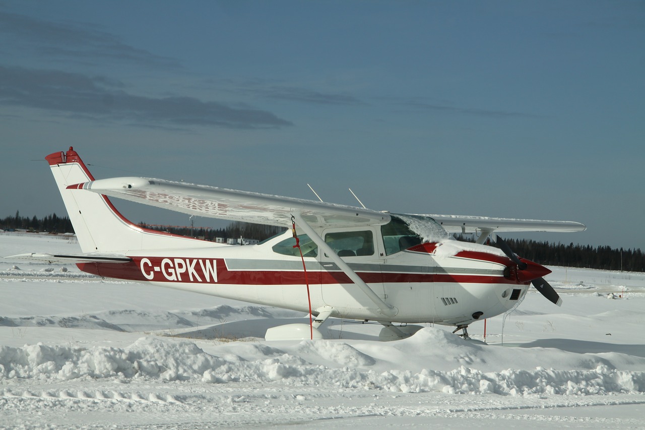 Lėktuvas, Lėktuvas, Propeleris, Žiema, Retro, Vintage, Sniegas, Kanada, Nemokamos Nuotraukos,  Nemokama Licenzija