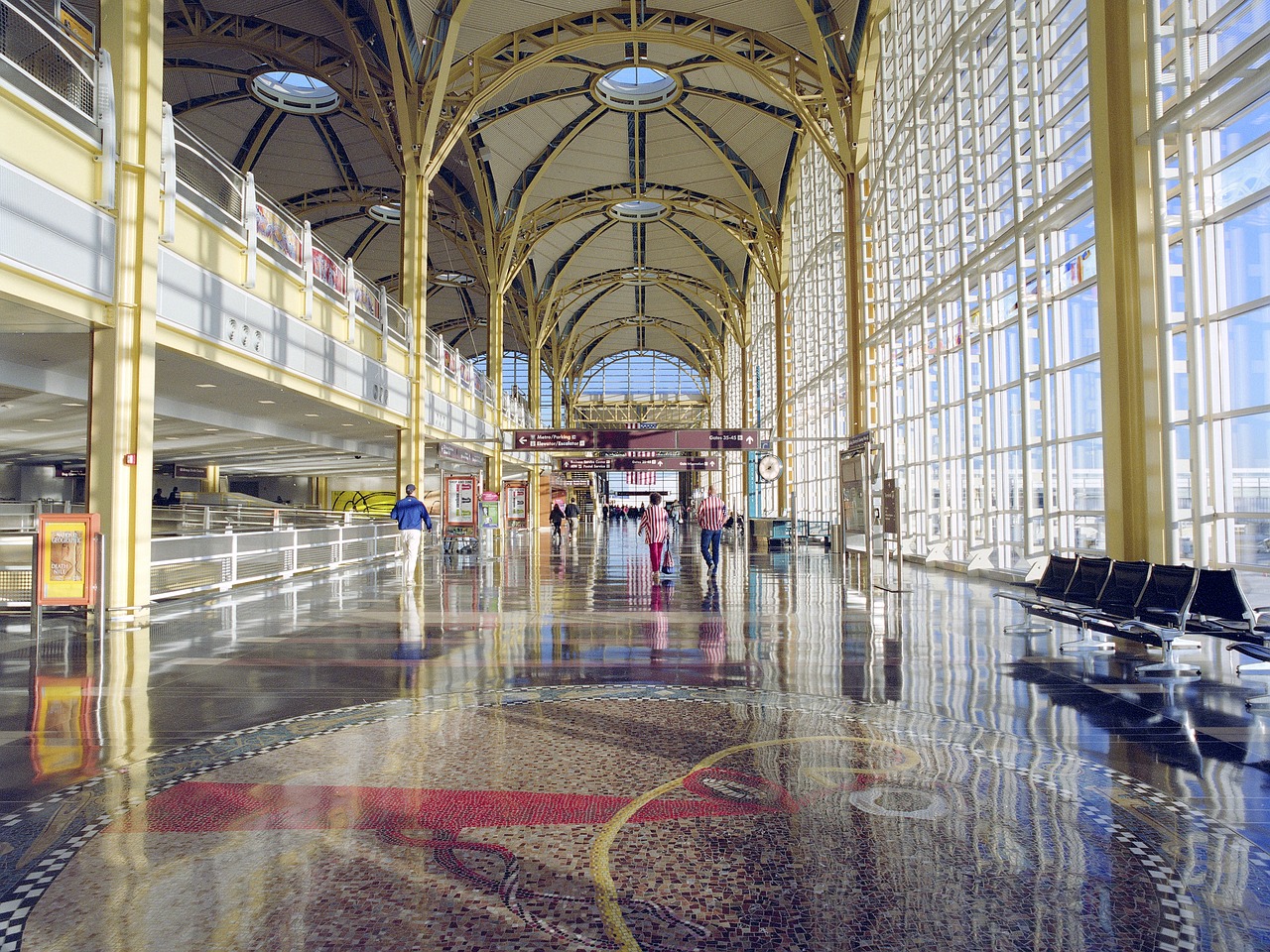 Oro Uostas, Orlaivis, Kelionė, Terminalas, Ronald Reagan Nationaflughafen, Aleksandrija, Virginia, Usa, Amerikietis, Jungtinės Valstijos